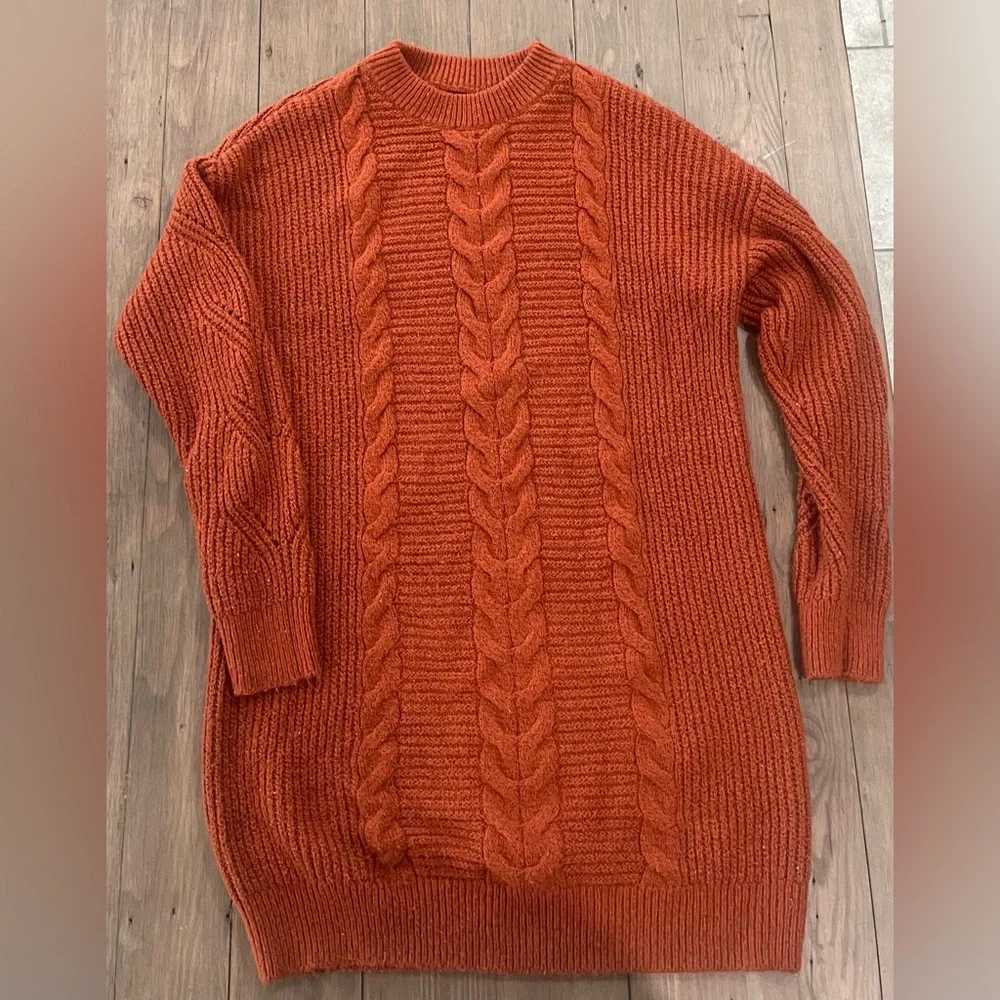 Winter knit sweater (auburn color) - Picture 1 of 3